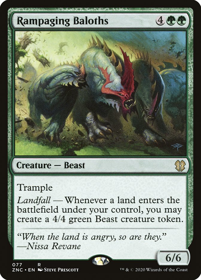 Rampaging Baloths: Zendikar Rising Commander