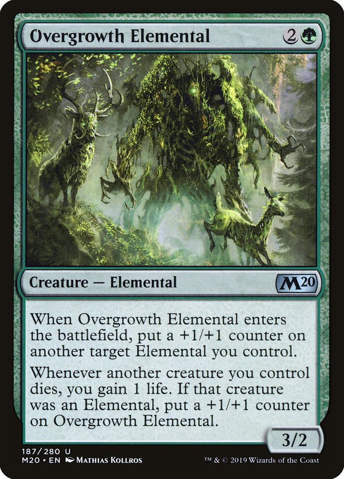 Overgrowth Elemental - (Foil): Core Set 2020