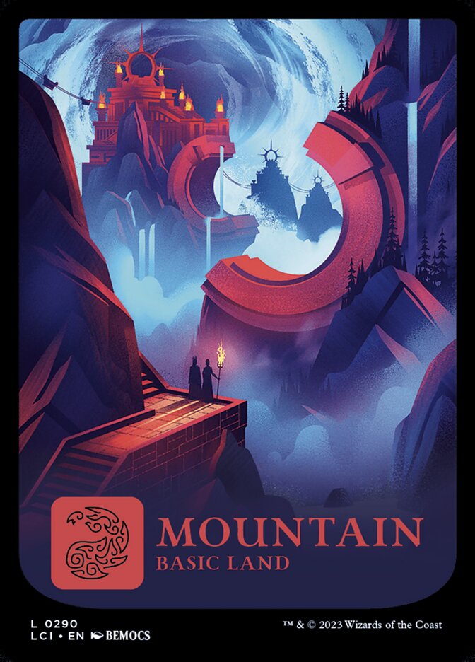 Mountain (#290) (Full Art) - (Foil): Lost Caverns of Ixalan
