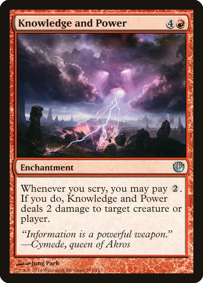 Knowledge and Power - (Foil): Journey into Nyx