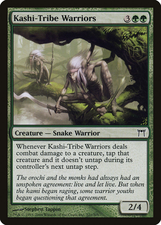 Kashi-Tribe Warriors - (Foil): Champions of Kamigawa