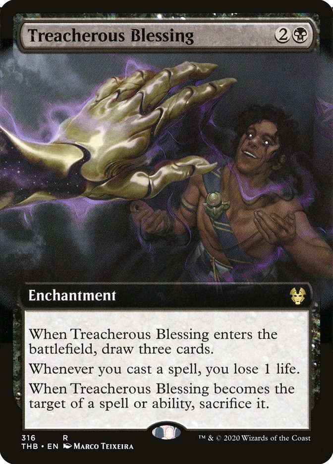 Treacherous Blessing (Extended Art): Theros Beyond Death