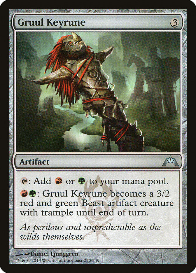Gruul Keyrune - (Foil): Gatecrash