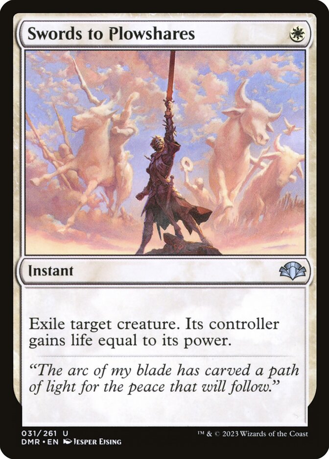 Swords to Plowshares - (Foil): Dominaria Remastered