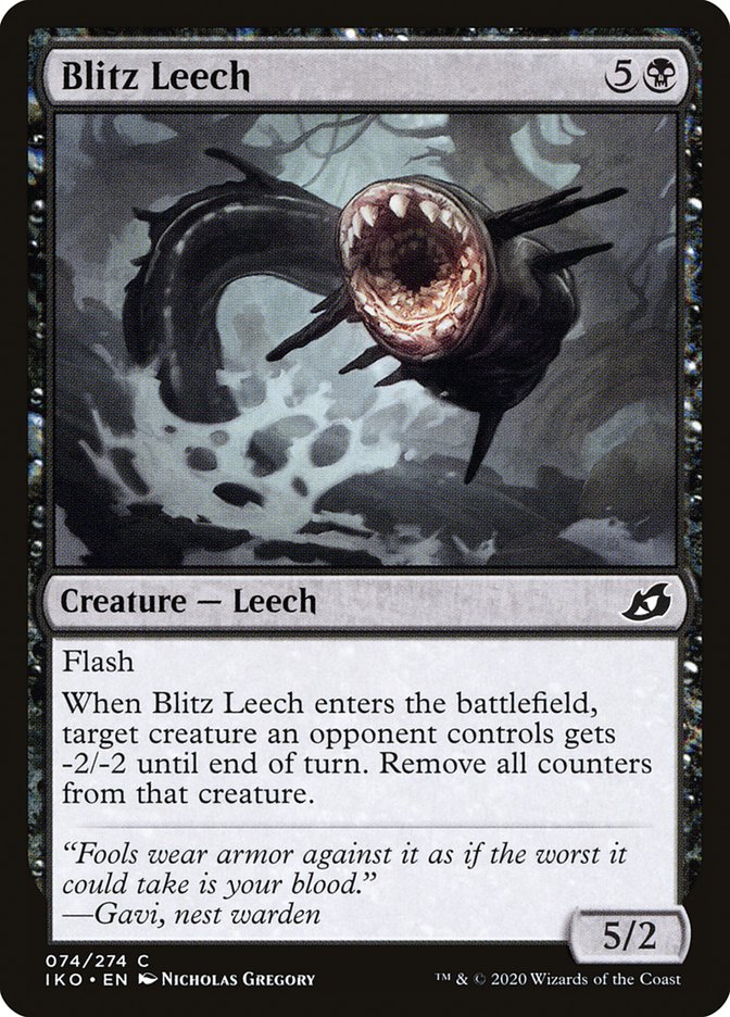 Blitz Leech - (Foil): Ikoria: Lair of Behemoths