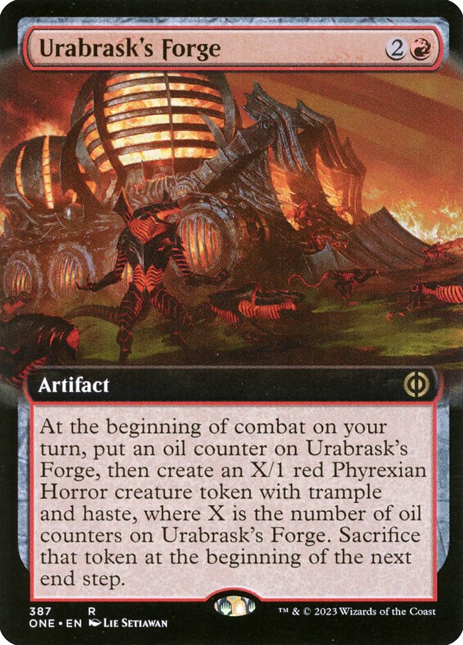 Urabrask's Forge (Extended Art) - (Foil): Phyrexia: All Will Be One