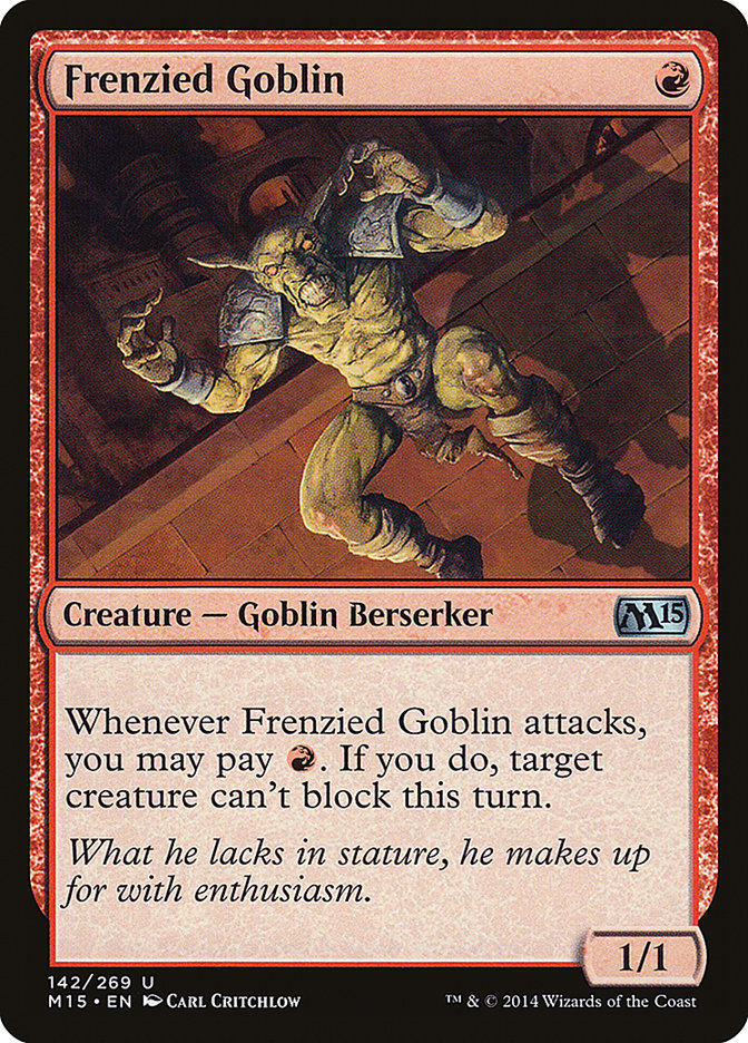 Frenzied Goblin - (Foil): Magic 2015
