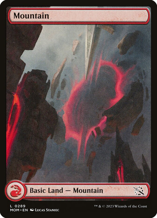 Mountain (#289) (Full Art) - (Foil): March of the Machine