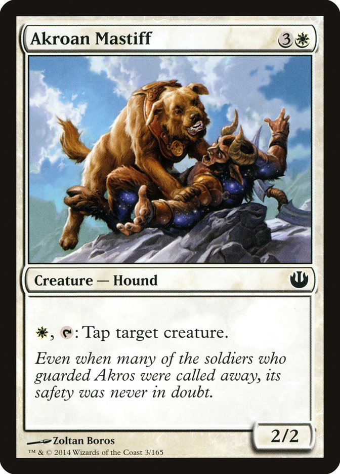 Akroan Mastiff - (Foil): Journey into Nyx
