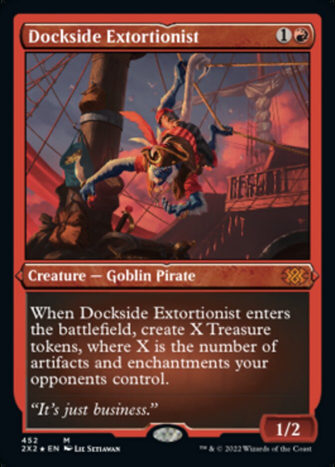 Dockside Extortionist (Foil Etched) - (Foil): Double Masters 2022