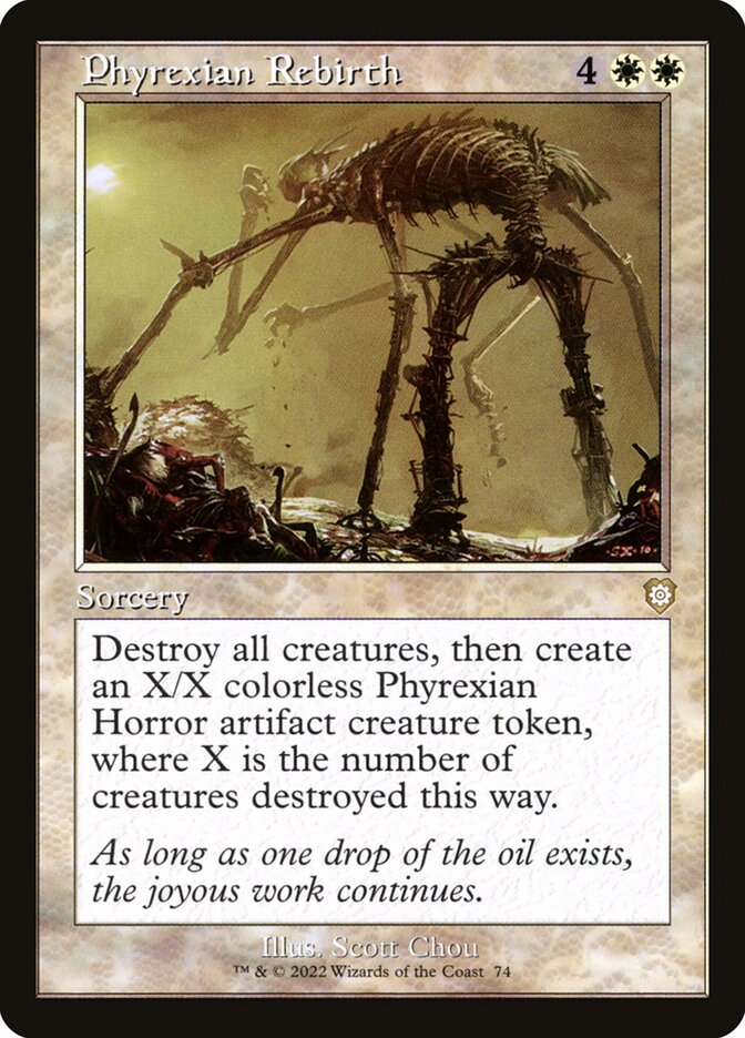 Phyrexian Rebirth (Retro Frame): The Brothers' War Commander