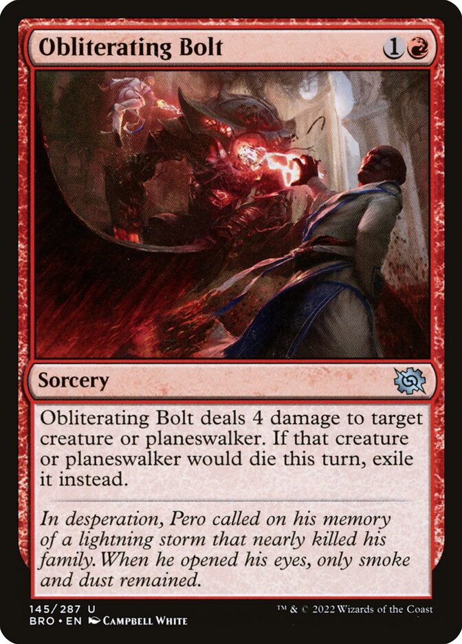 Obliterating Bolt - (Foil): The Brothers' War