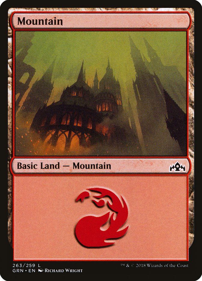 Mountain - (Foil): Guilds of Ravnica