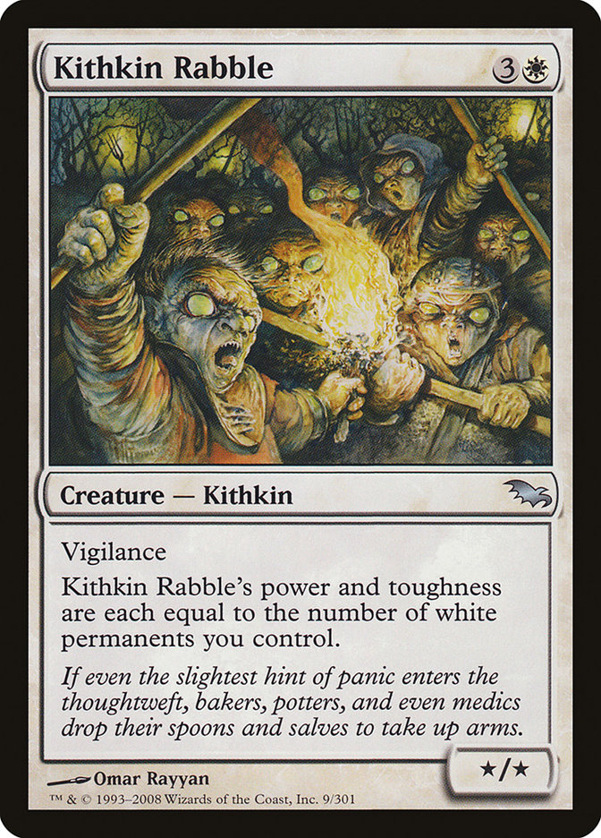 Kithkin Rabble - (Foil): Shadowmoor