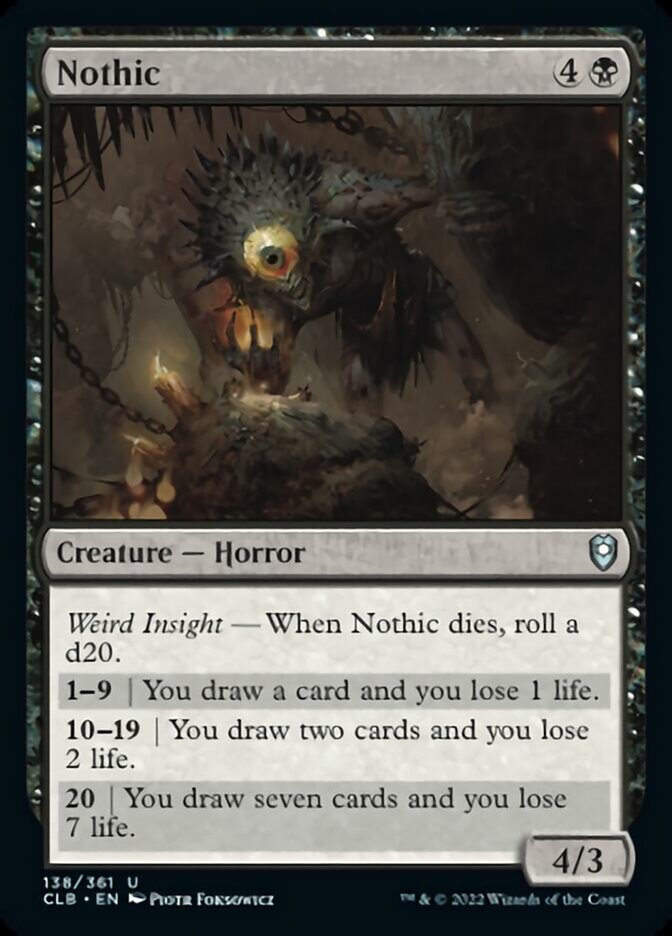 Nothic - (Foil): Commander Legends: Battle for Baldur's Gate