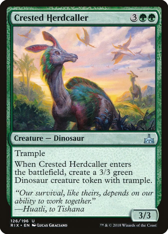 Crested Herdcaller: Rivals of Ixalan