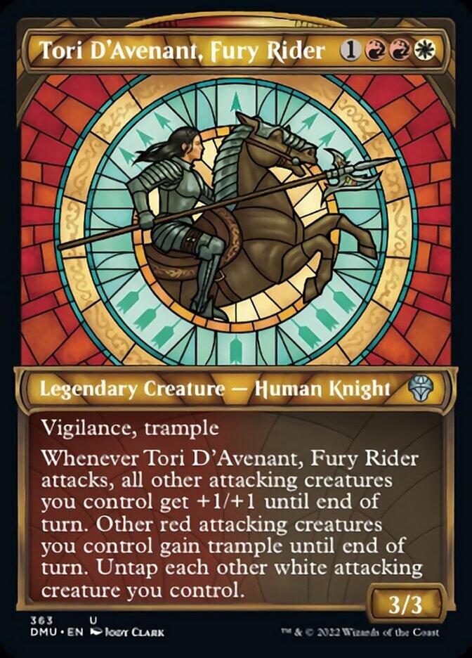 Tori D'Avenant, Fury Rider (Showcase) (Textured Foil) - (Foil): Dominaria United