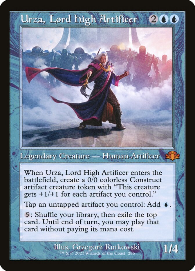 Urza, Lord High Artificer (Retro Frame) - (Foil): Dominaria Remastered