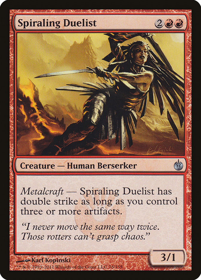 Spiraling Duelist: Mirrodin Besieged