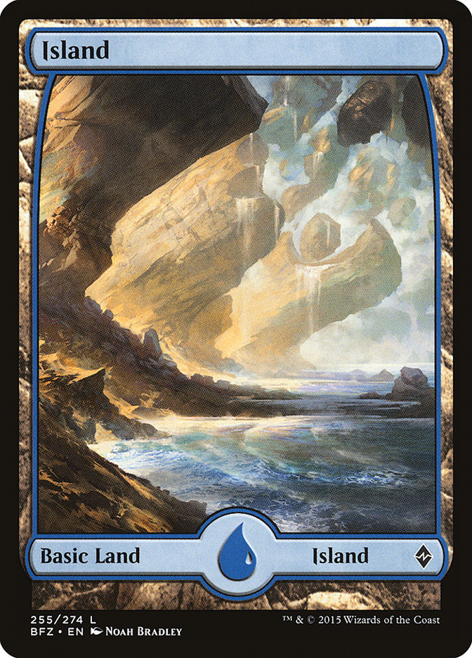Island (#255) (Full Art): Battle for Zendikar