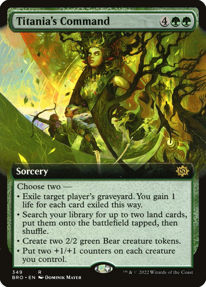 Titania's Command (Extended Art) - (Foil): The Brothers' War