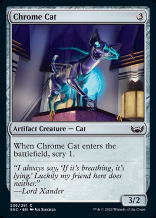 Chrome Cat - (Foil): Streets of New Capenna
