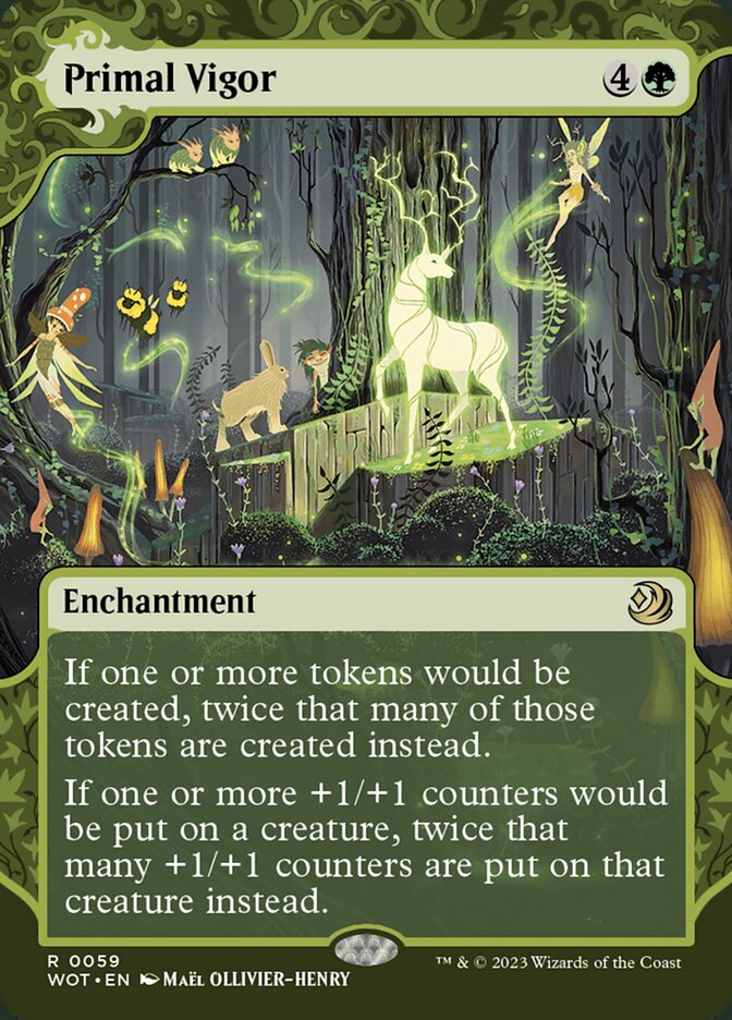 Primal Vigor (#059) - (Foil): Wilds of Eldraine: Enchanting Tales