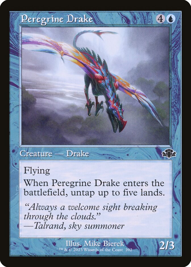 Peregrine Drake (Retro Frame) - (Foil): Dominaria Remastered