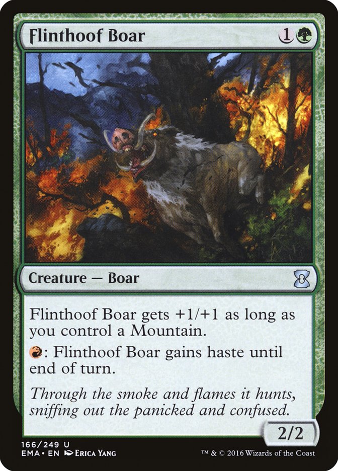 Flinthoof Boar - (Foil): Eternal Masters