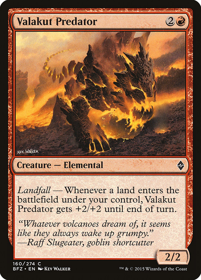 Valakut Predator - (Foil): Battle for Zendikar