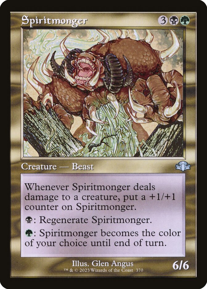 Spiritmonger (Retro Frame) - (Foil): Dominaria Remastered