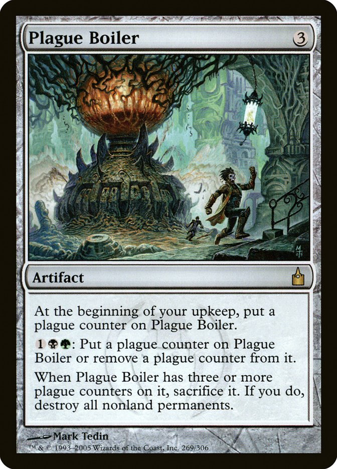 Plague Boiler - (Foil): Ravnica: City of Guilds