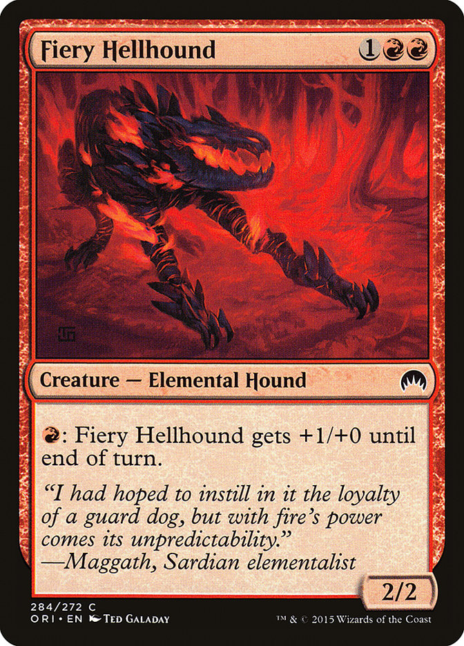 Fiery Hellhound: Magic Origins