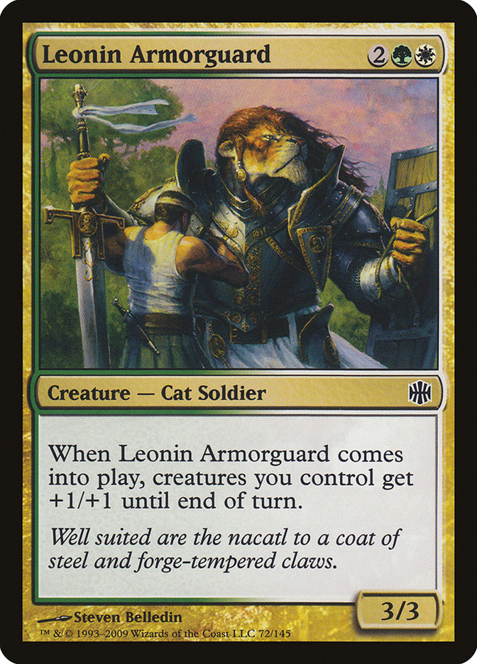 Leonin Armorguard - (Foil): Alara Reborn
