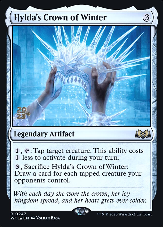 Hylda's Crown of Winter (Prerelease) (Wilds of Eldraine) - (Foil): Wilds of Eldraine Promos