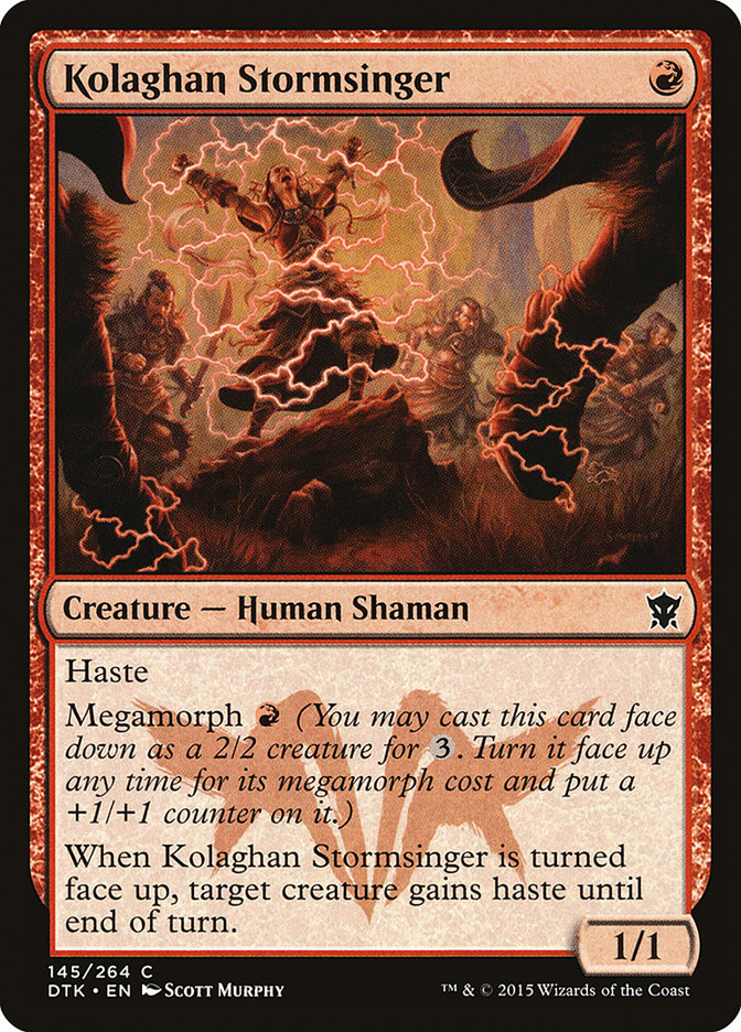 Kolaghan Stormsinger - (Foil): Dragons of Tarkir