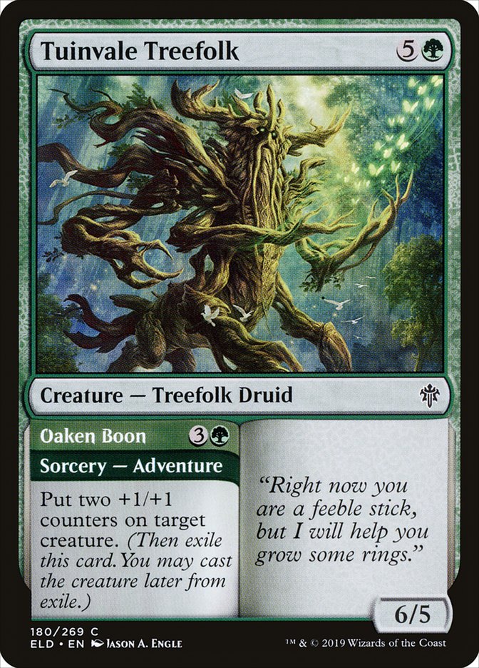 Tuinvale Treefolk // Oaken Boon: Throne of Eldraine