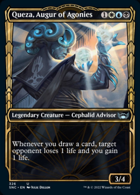 Queza, Augur of Agonies (Showcase) - (Foil): Streets of New Capenna