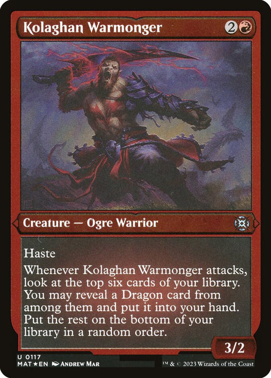 Kolaghan Warmonger - (Foil): March of the Machine: The Aftermath