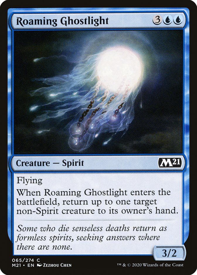Roaming Ghostlight - (Foil): Core Set 2021