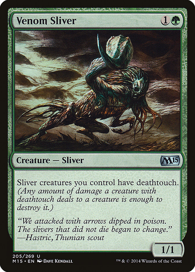 Venom Sliver - (Foil): Magic 2015