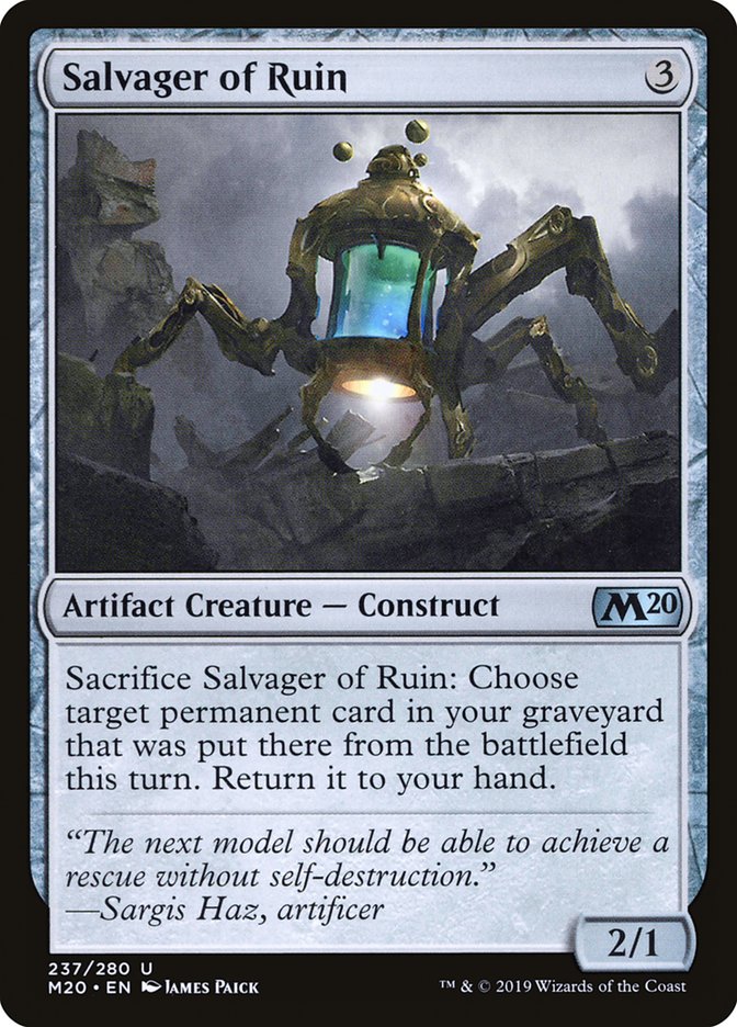 Salvager of Ruin - (Foil): Core Set 2020