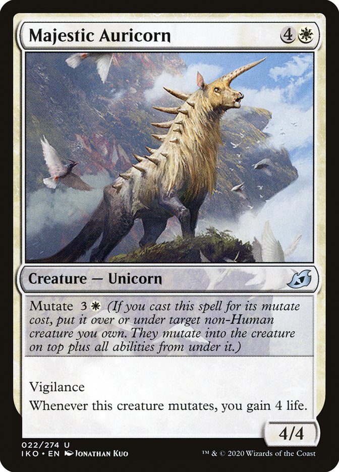 Majestic Auricorn - (Foil): Ikoria: Lair of Behemoths