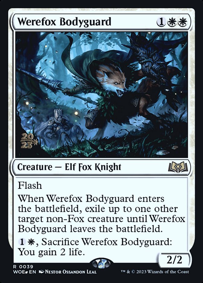 Werefox Bodyguard - (Foil): Wilds of Eldraine Promos