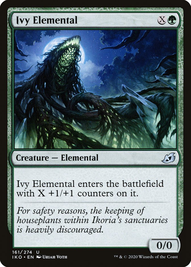 Ivy Elemental - (Foil): Ikoria: Lair of Behemoths