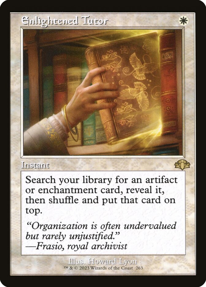 Enlightened Tutor (Retro Frame): Dominaria Remastered