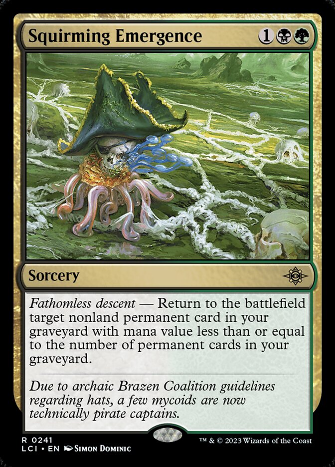 Squirming Emergence - (Foil): Lost Caverns of Ixalan