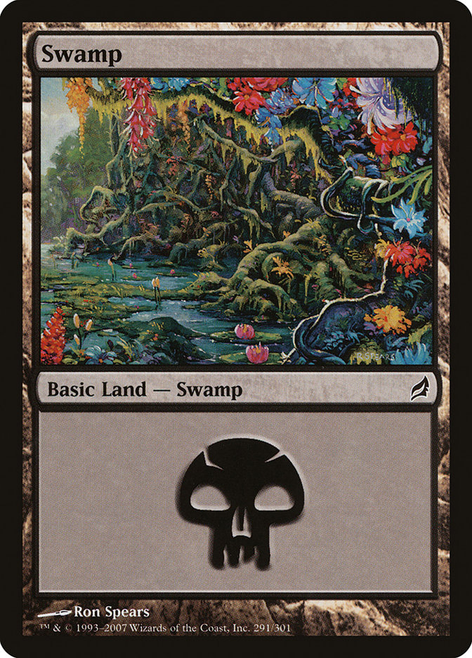 Swamp (#291) - (Foil): Lorwyn