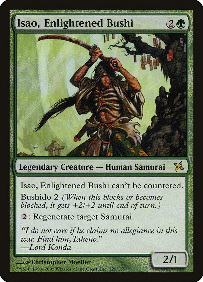 Isao, Enlightened Bushi - (Foil): Betrayers of Kamigawa