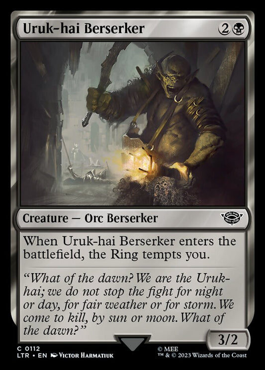 Uruk-hai Berserker - (Foil): The Lord of the Rings: Tales of Middle-earth